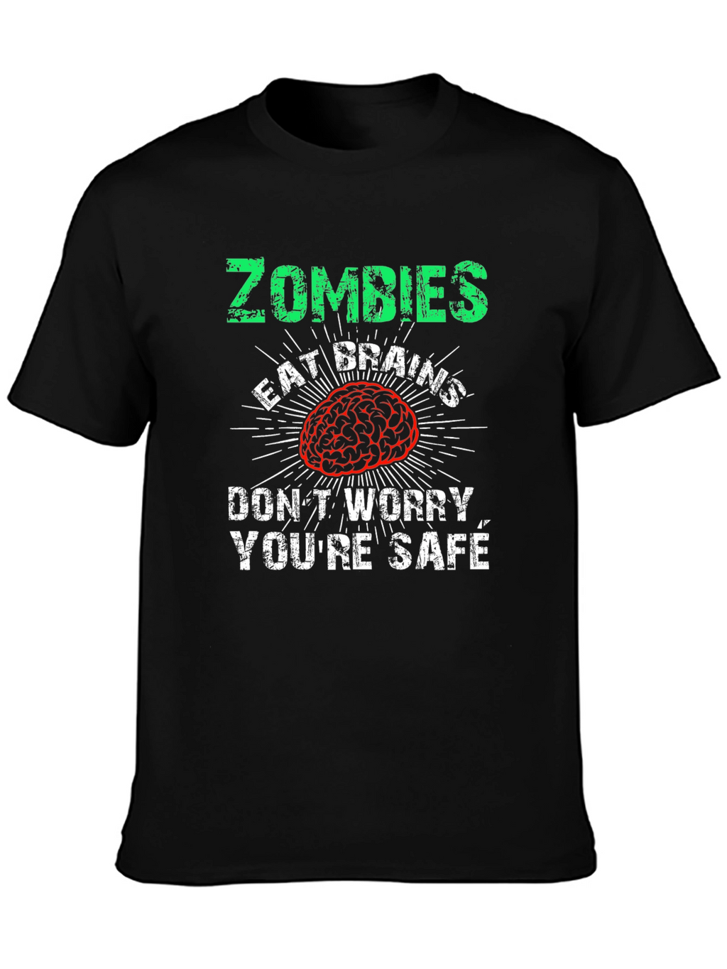 Zombies Eat Brains Mens Graphic Tee