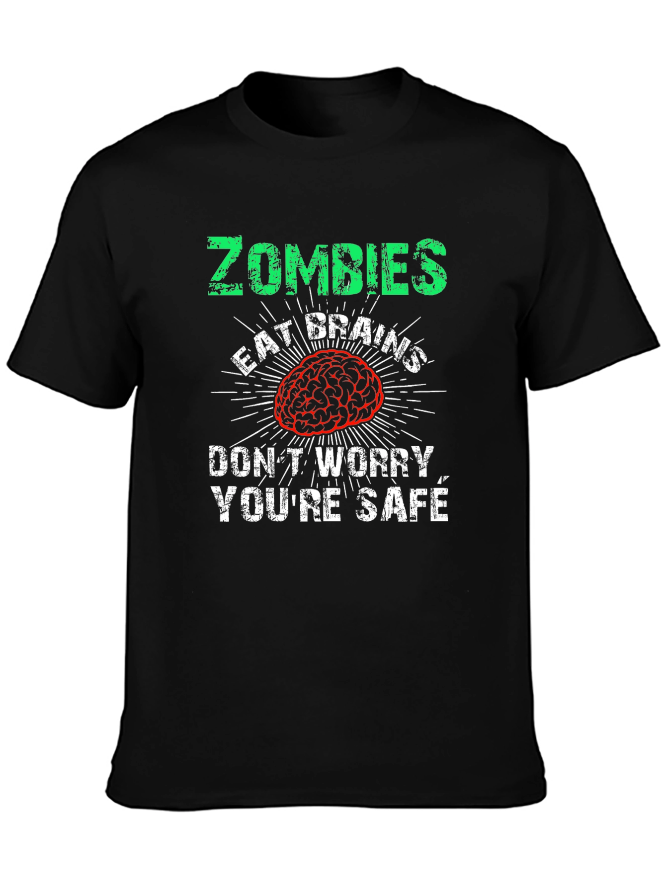 Zombies Eat Brains Mens Graphic Tee