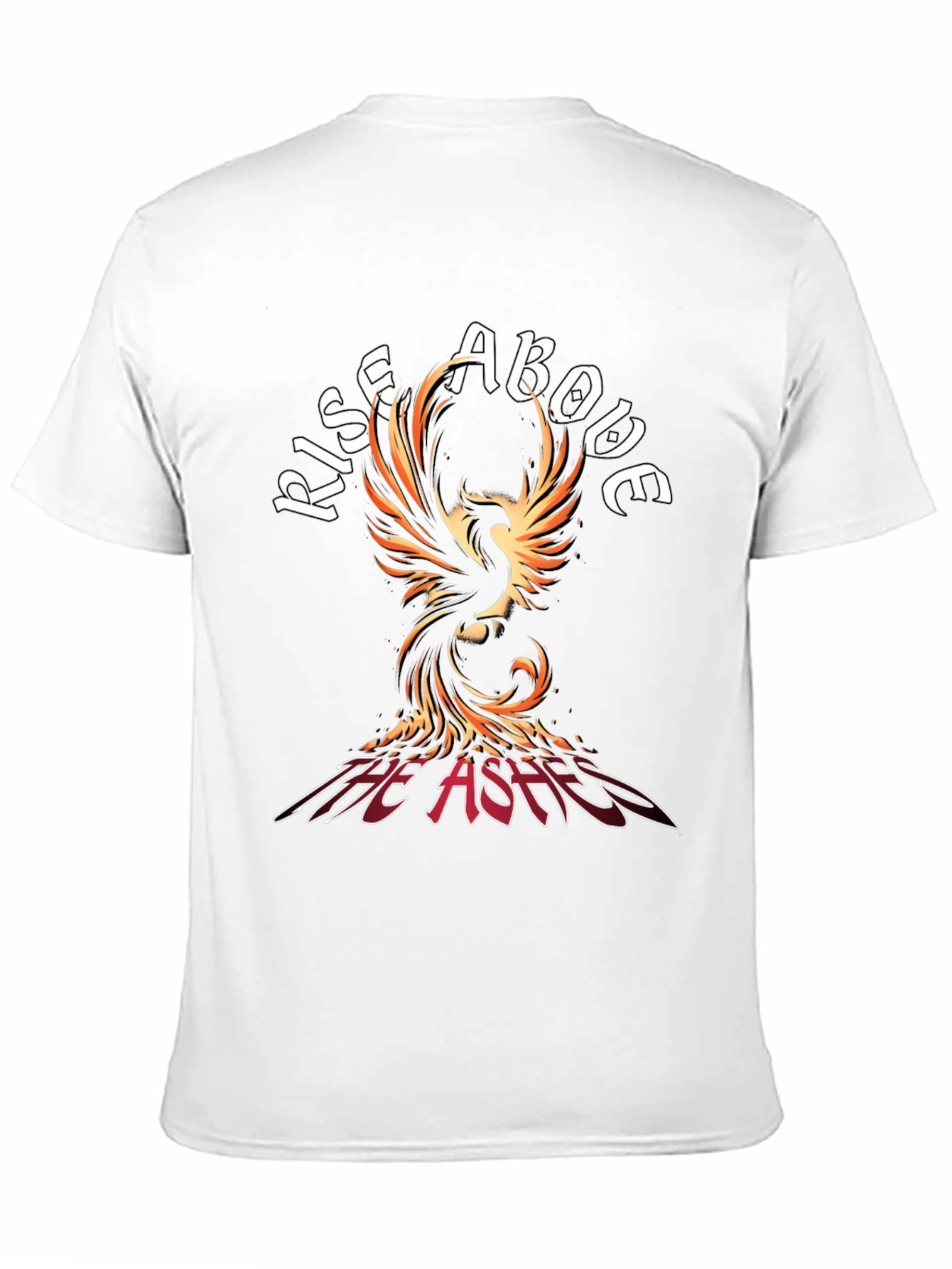 Rise Above Phoenix T-Shirt - The Ashes Black Tee