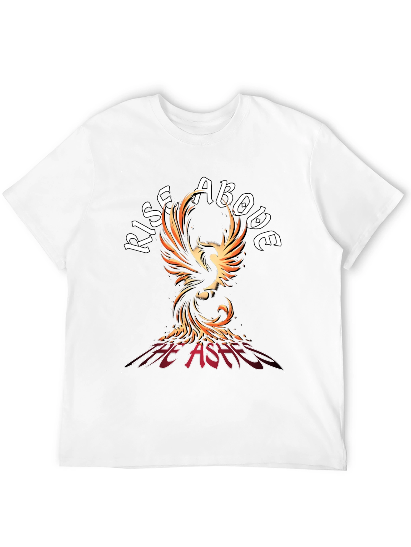 Rise Above Phoenix T-Shirt - The Ashes Black Tee