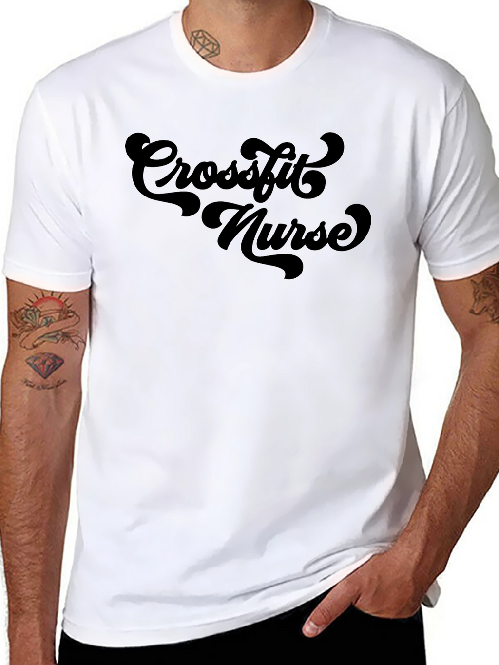 Crossfit Nurse Black T-Shirt - Workout Apparel