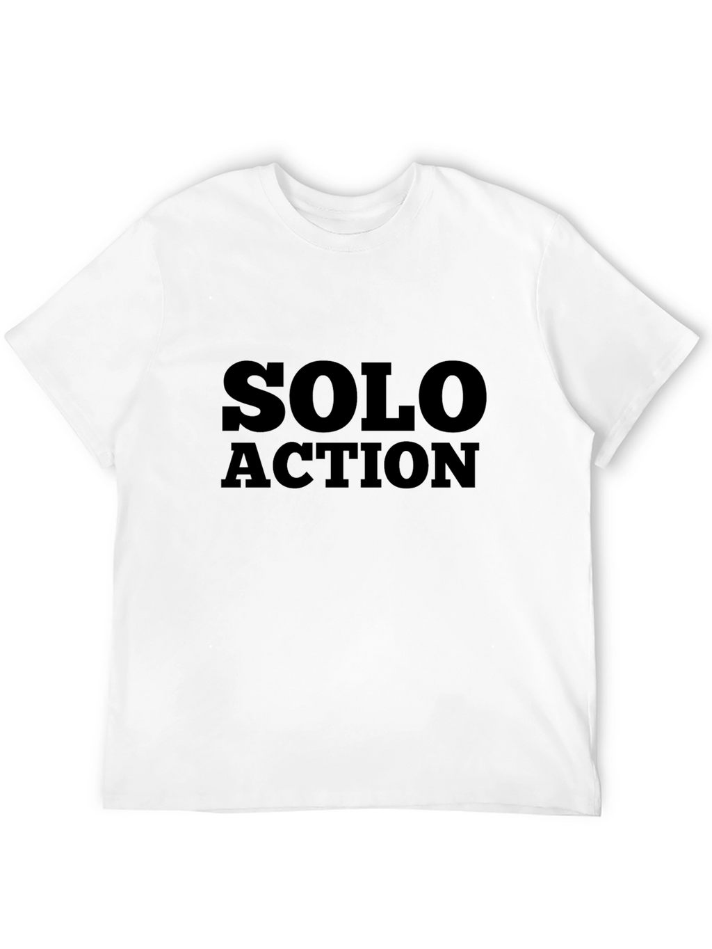 Solo Action Black Graphic Tee