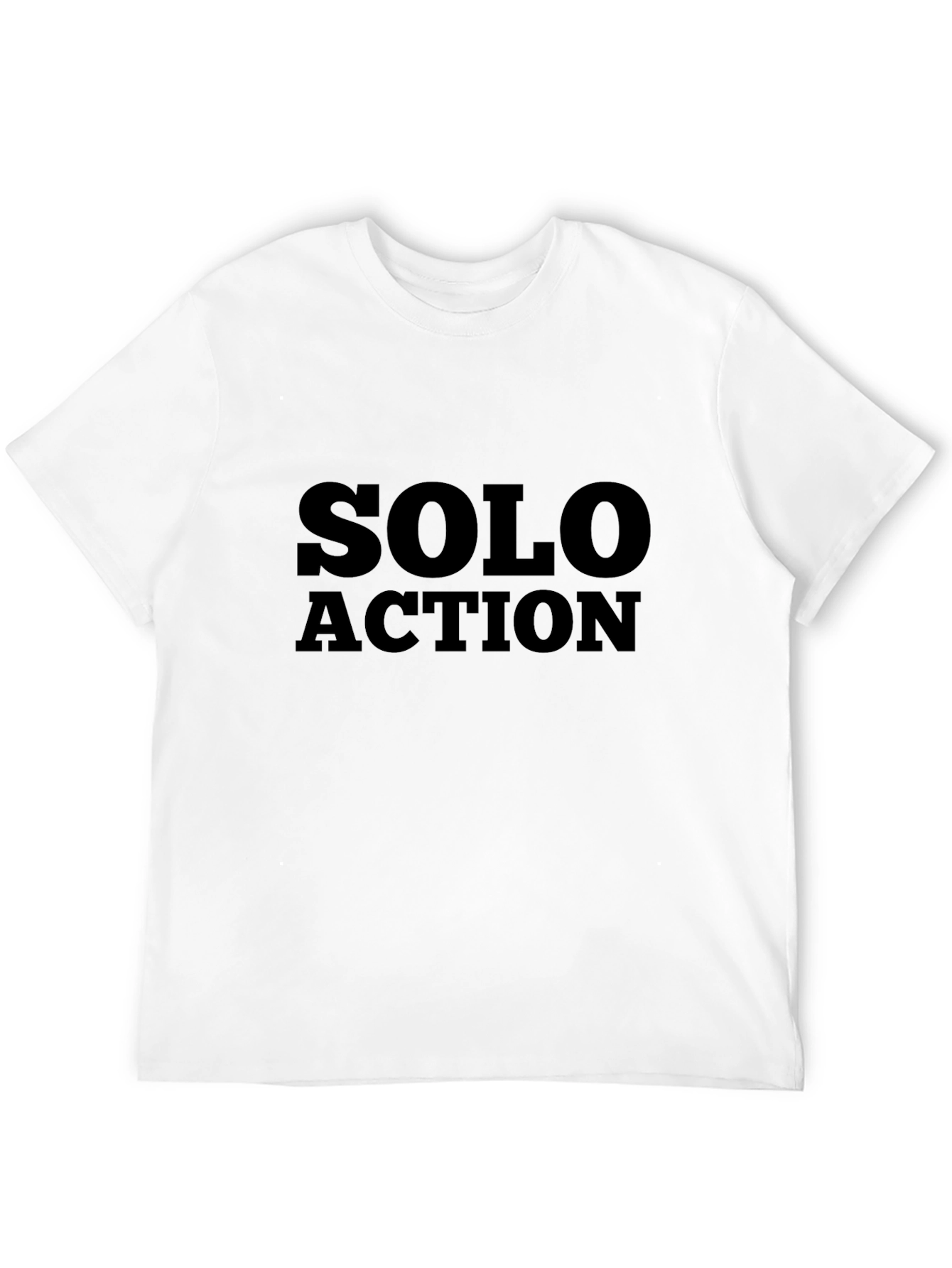 Solo Action Black Graphic Tee