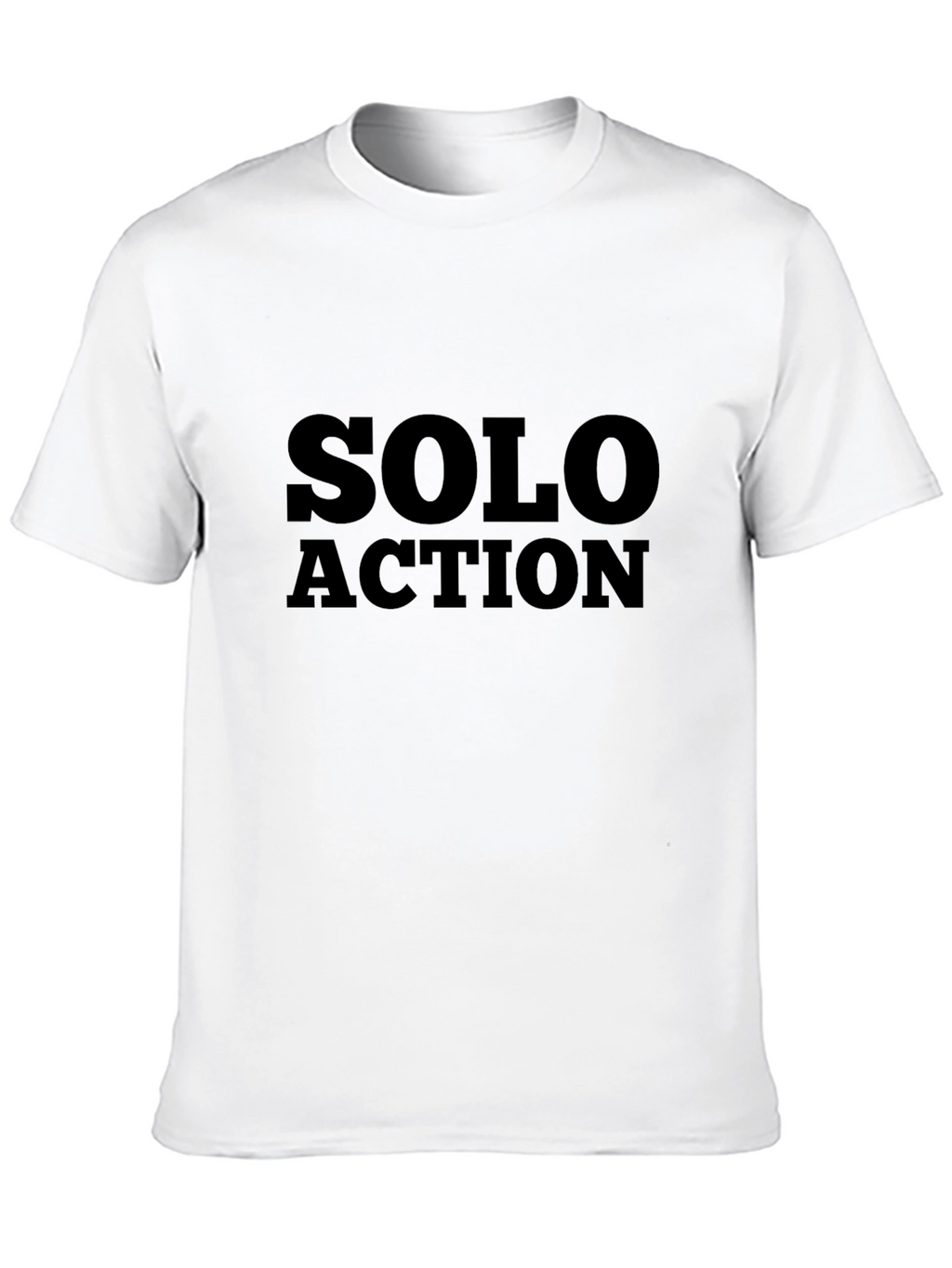 Solo Action Black Graphic Tee