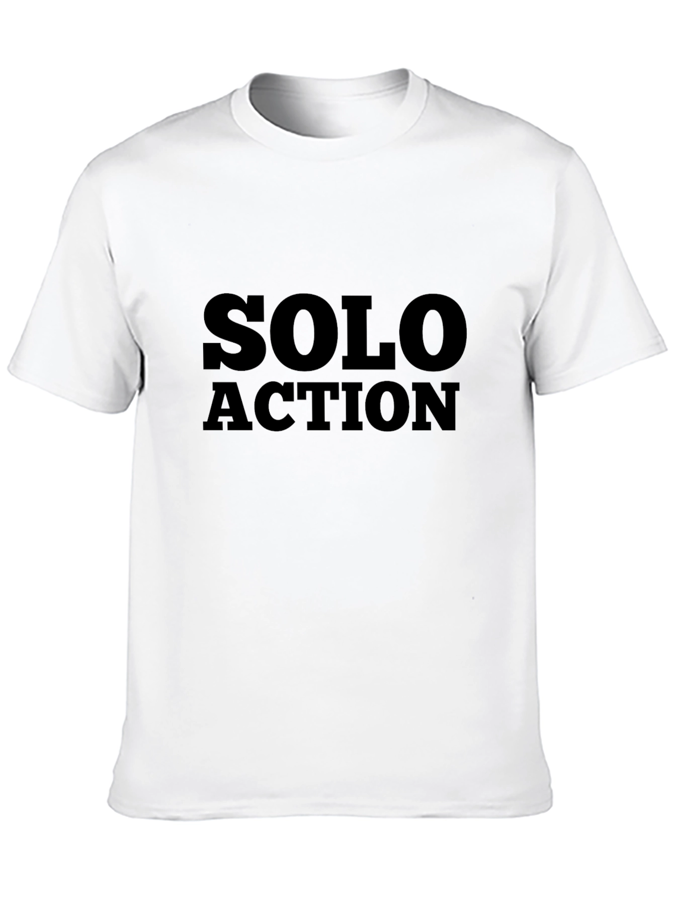 Solo Action Black Graphic Tee