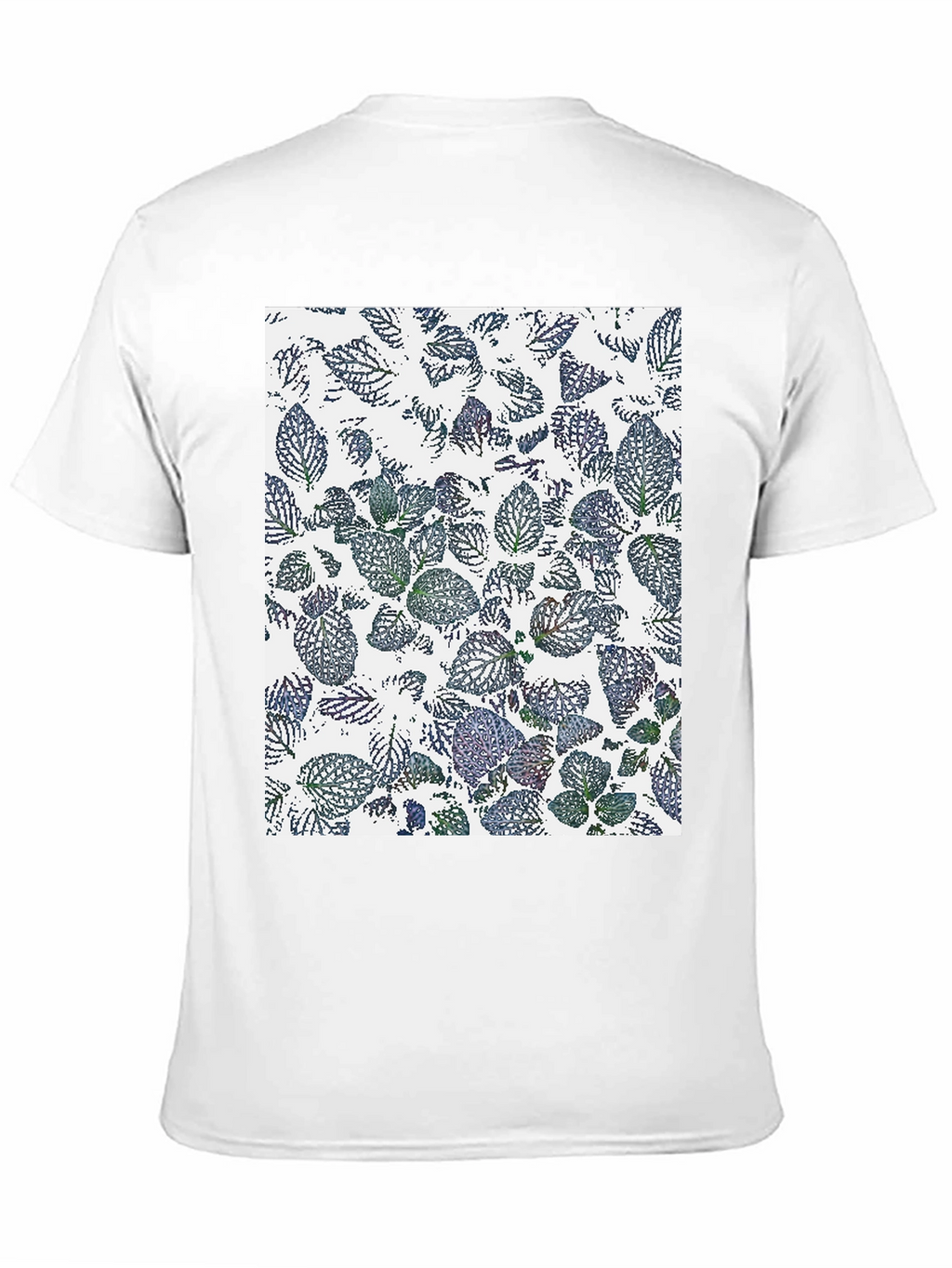 Leaf Print Black T-Shirt