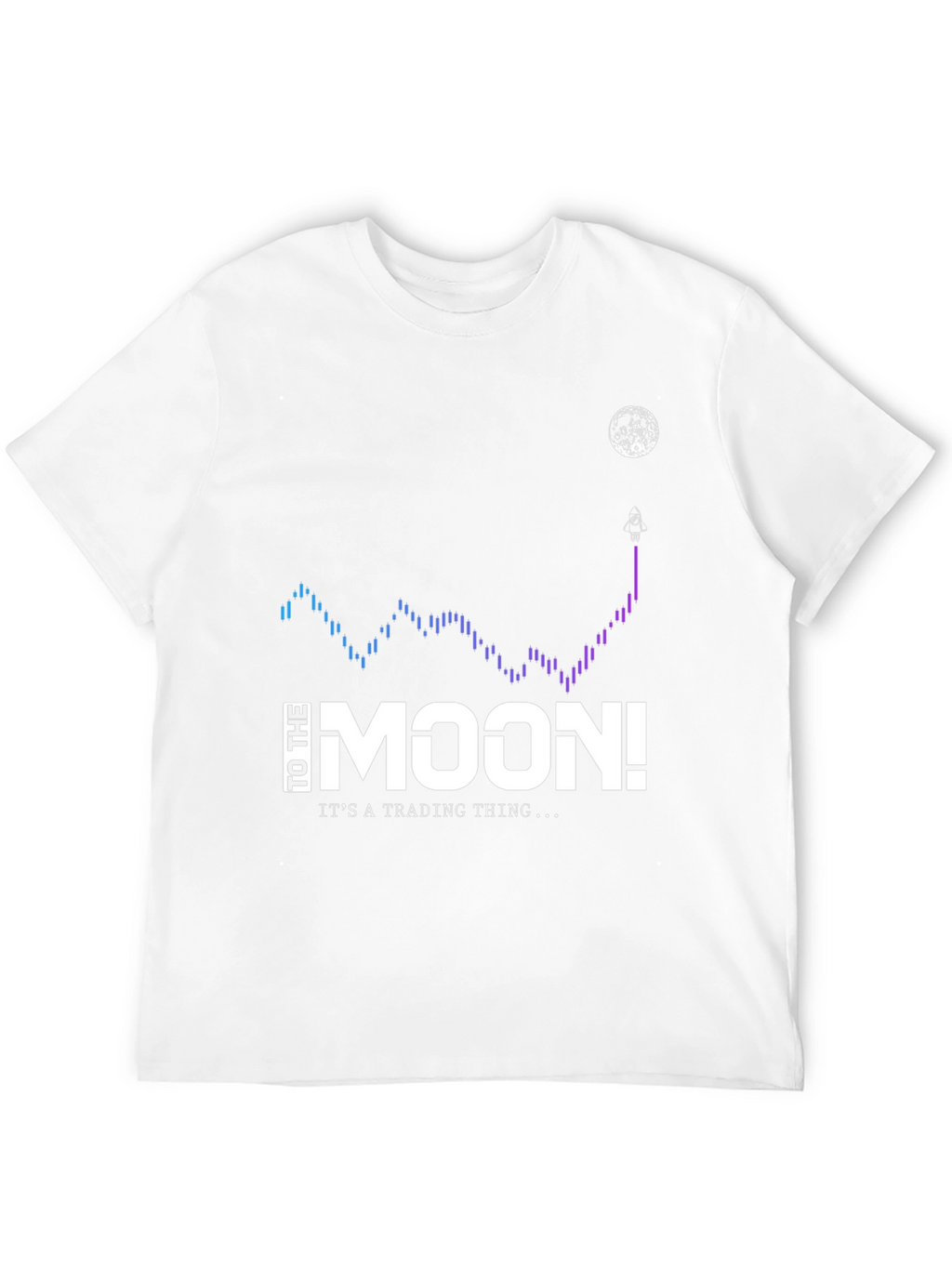 To The Moon Black T-Shirt - Trading Thing!