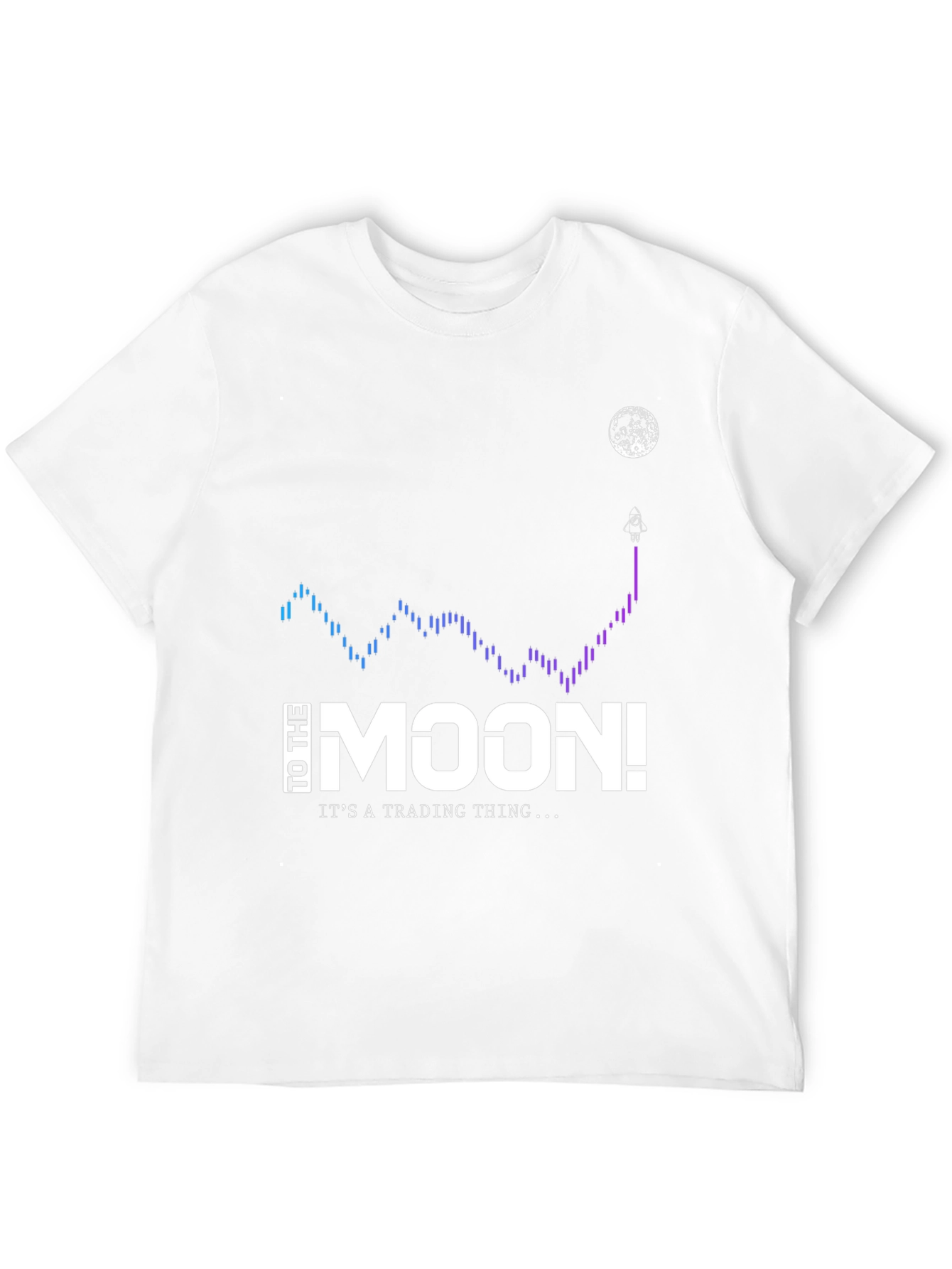 To The Moon Black T-Shirt - Trading Thing!