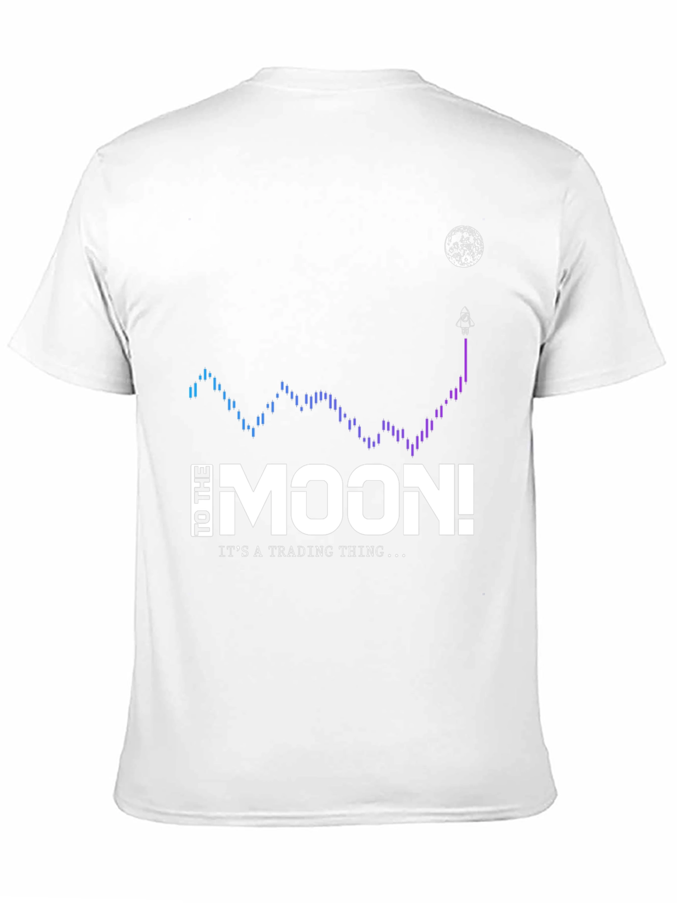 To The Moon Black T-Shirt - Trading Thing!