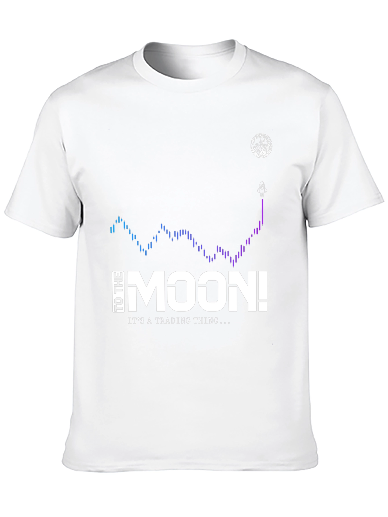 To The Moon Black T-Shirt - Trading Thing!