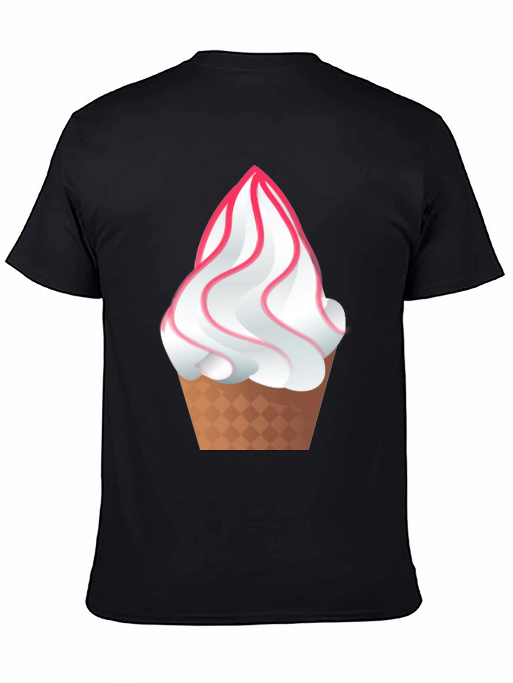 Ice Cream Graphic Tee - Fun Black T-Shirt