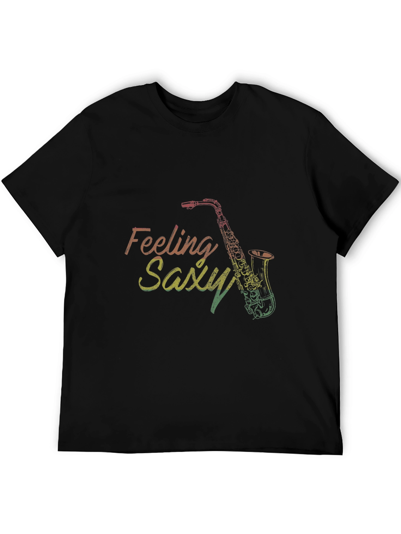 Feeling Saxy Graphic Tee - Black