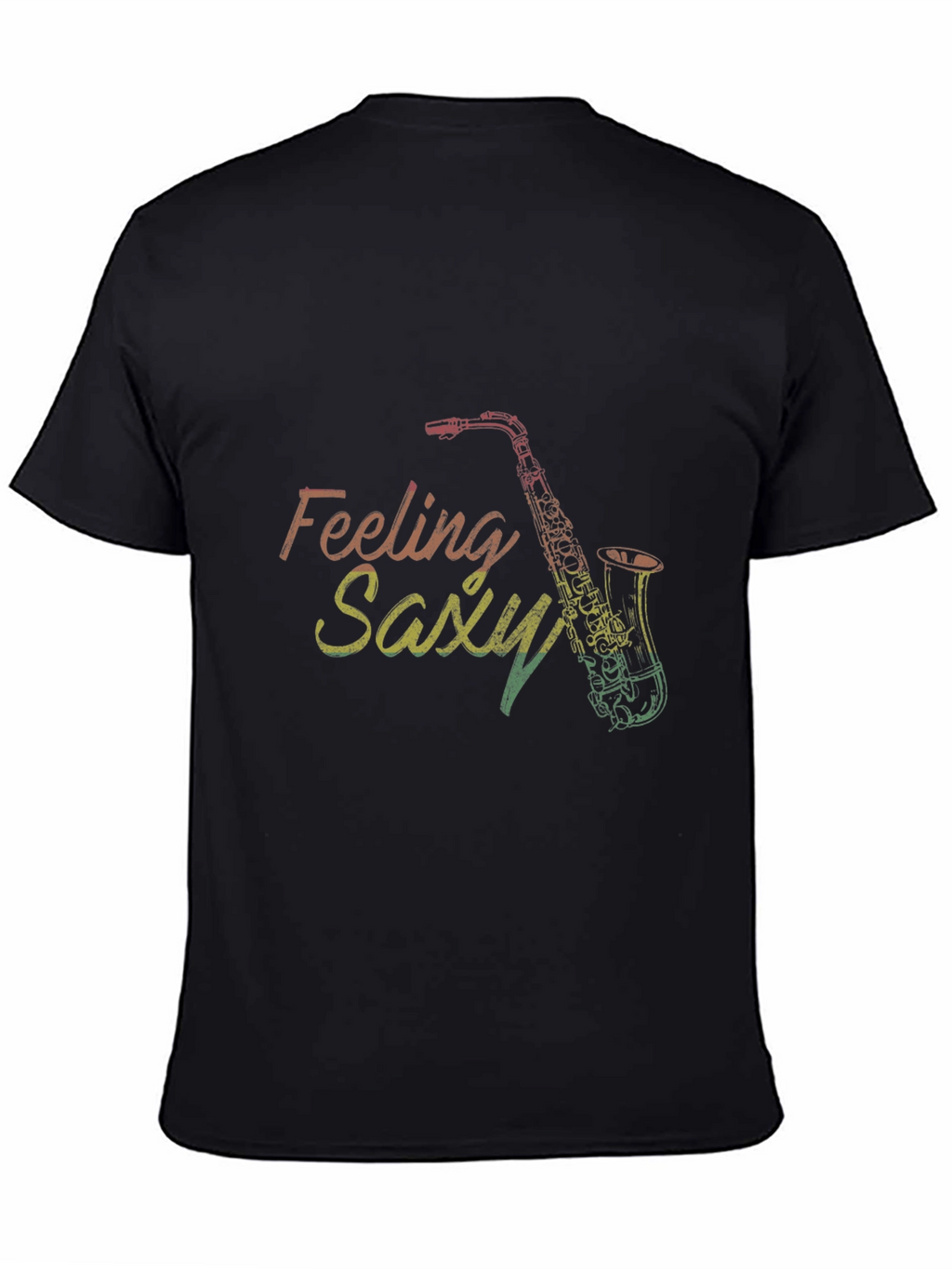 Feeling Saxy Graphic Tee - Black