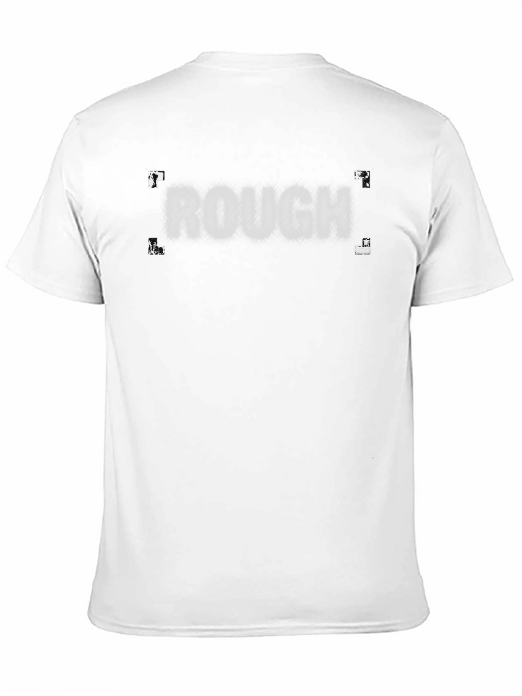 Rough Graphic T-Shirt - Casual Black Tee