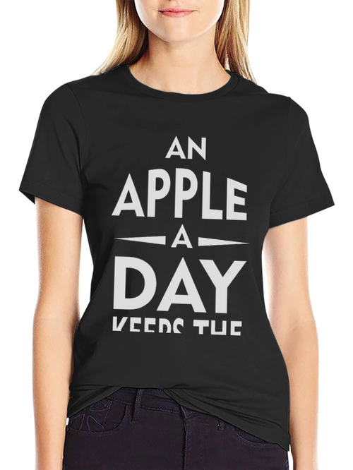 An Apple A Day T-Shirt - Health & Wellness Tee