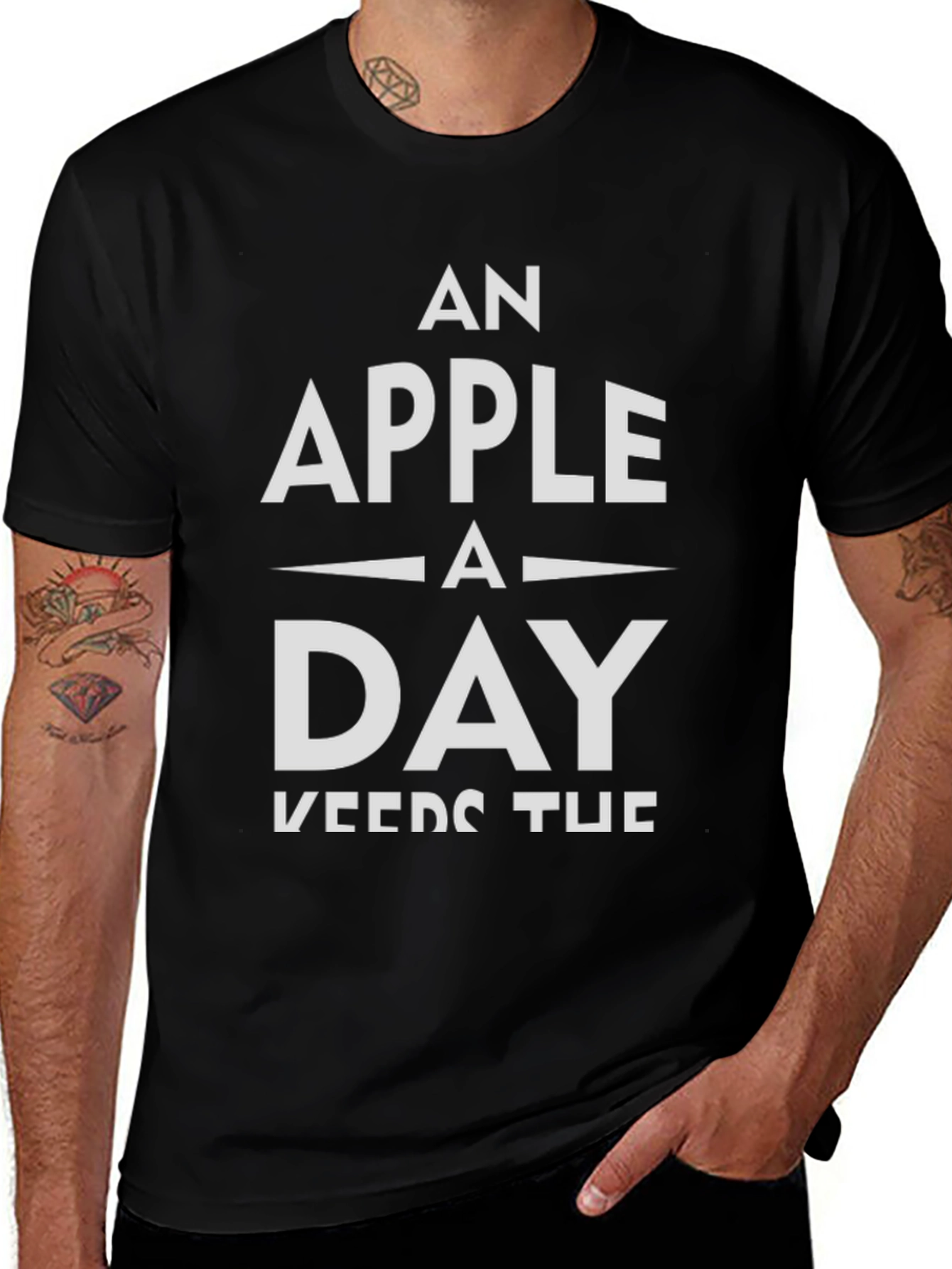 An Apple A Day T-Shirt - Health & Wellness Tee