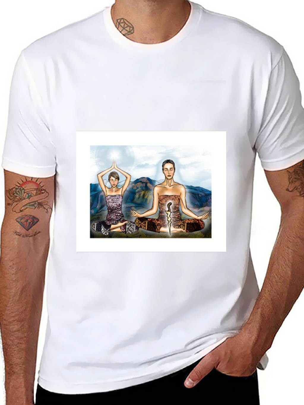 Yoga Meditative T-Shirt - Black Tee