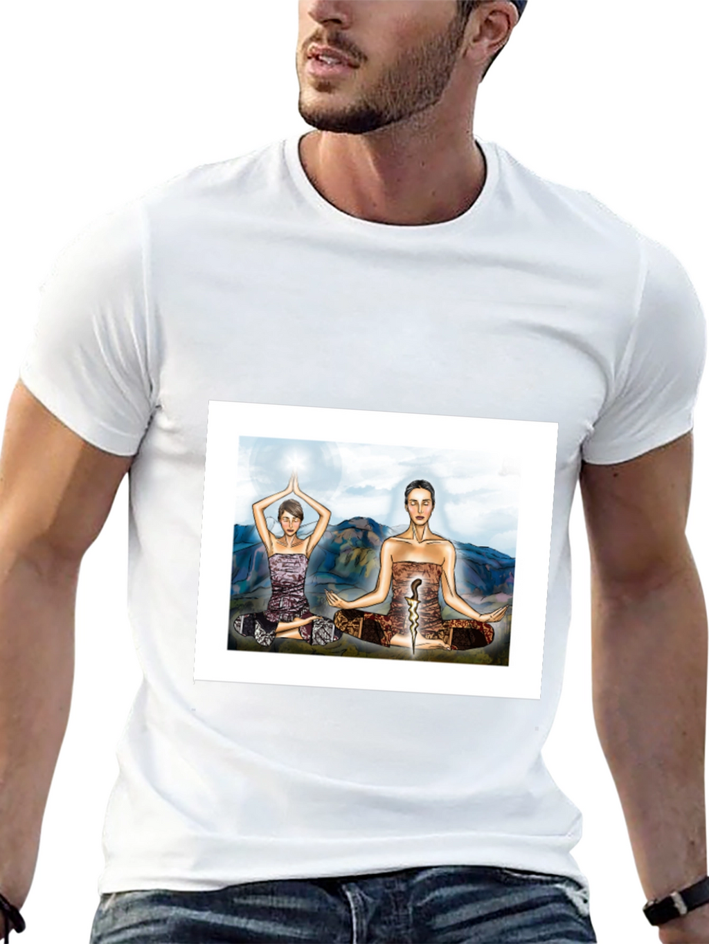 Yoga Meditative T-Shirt - Black Tee