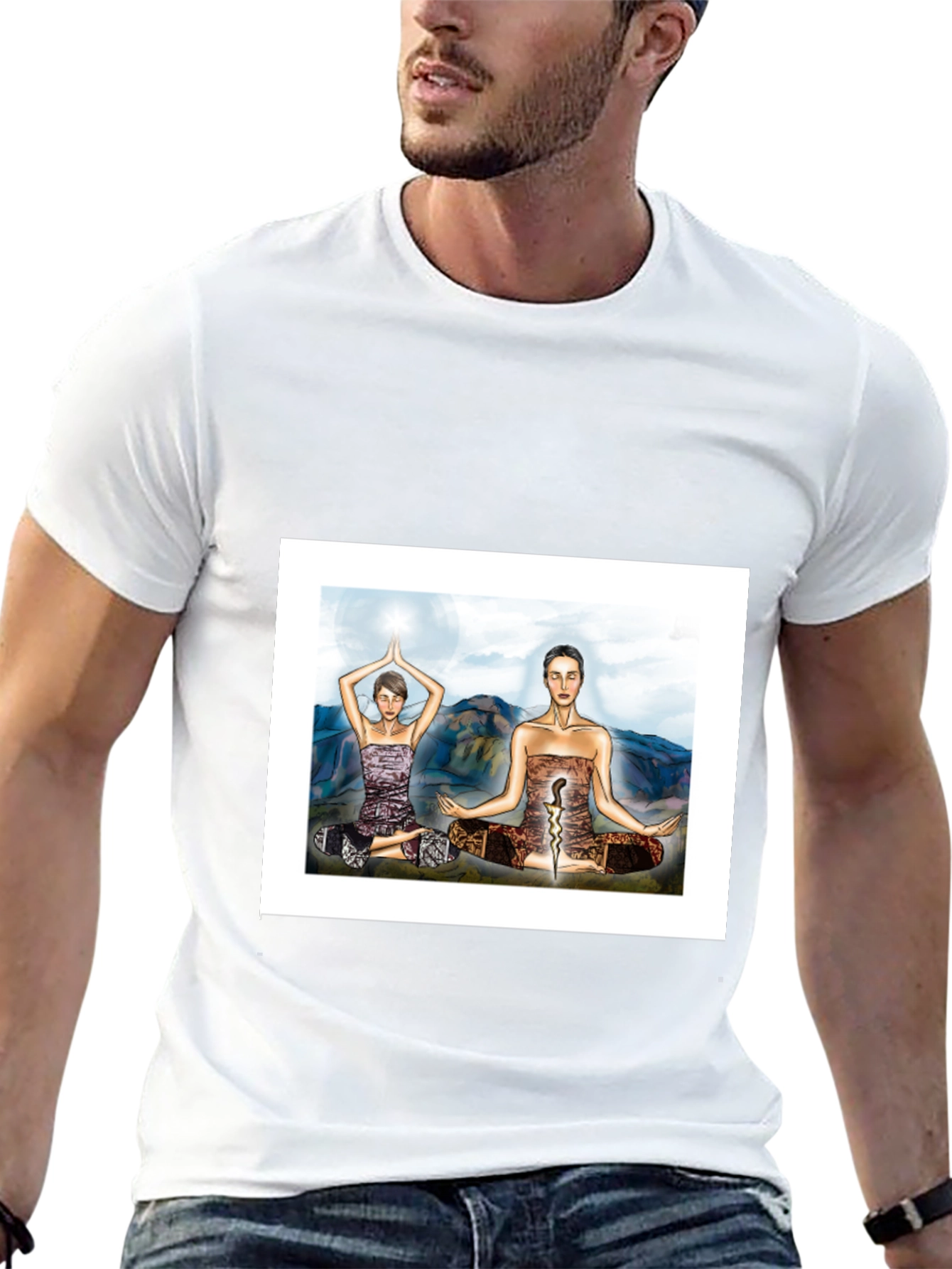 Yoga Meditative T-Shirt - Black Tee