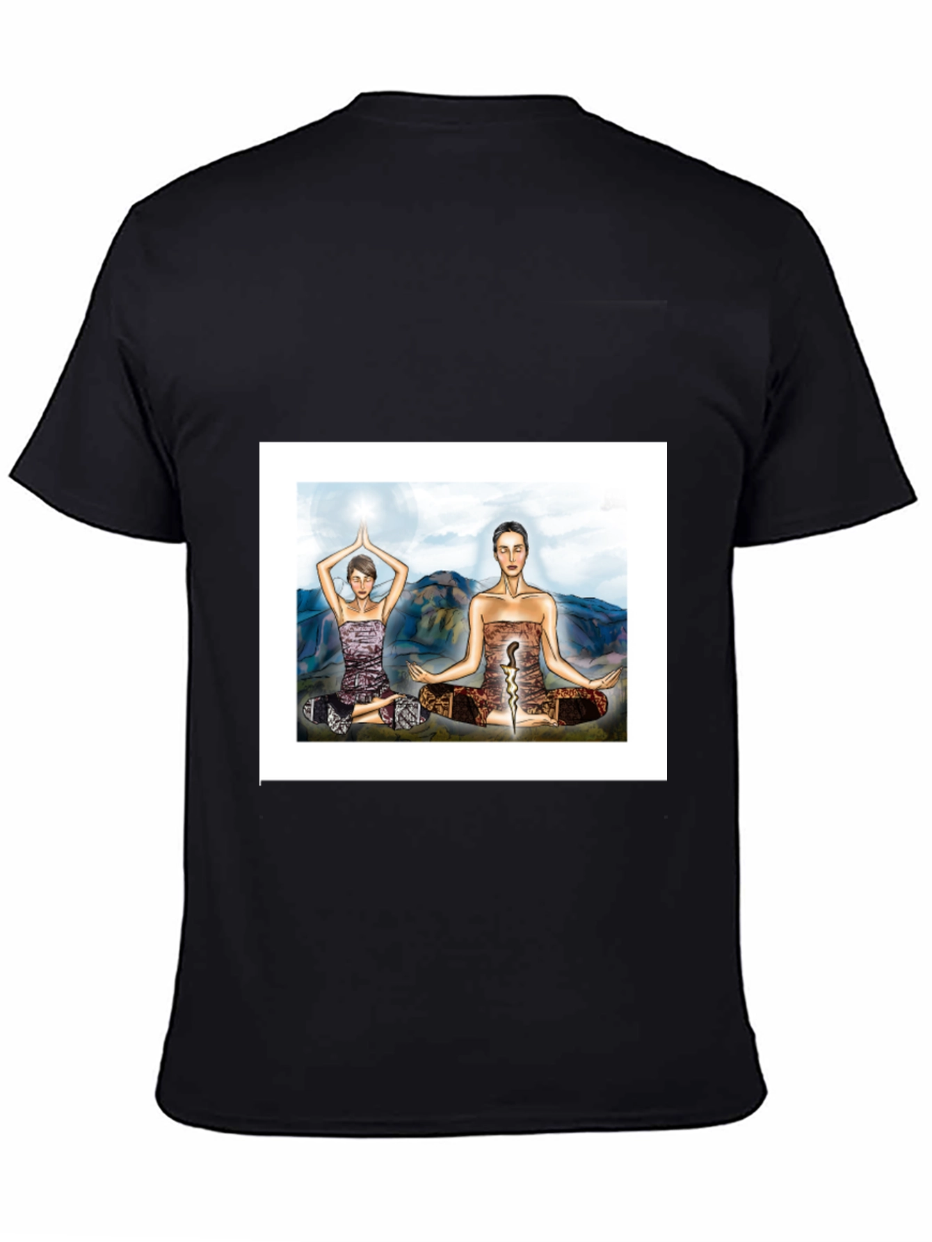 Yoga Meditative T-Shirt - Black Tee