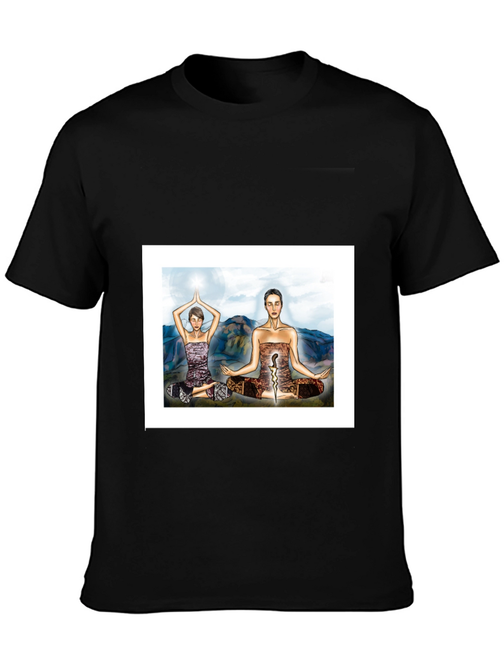 Yoga Meditative T-Shirt - Black Tee