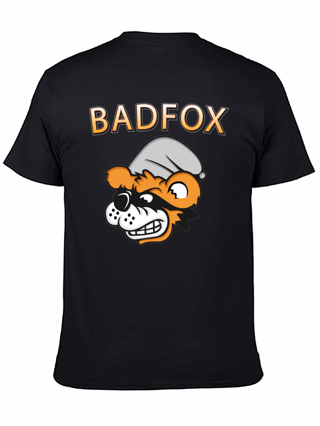 Bad Fox Cartoon Graphic Print T-Shirt
