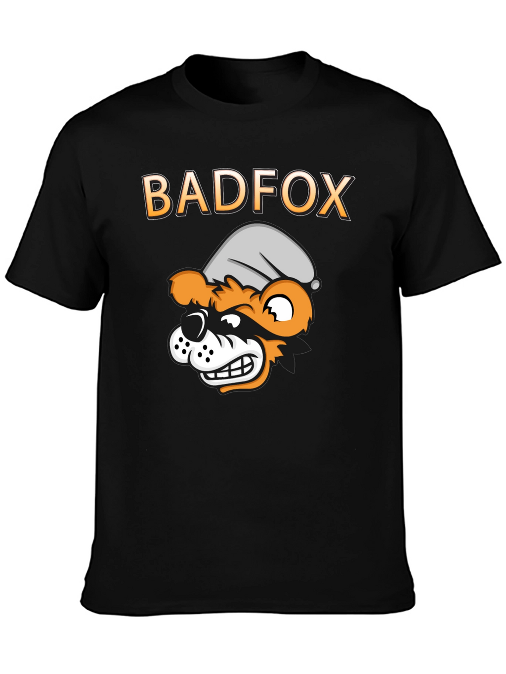 Bad Fox Cartoon Graphic Print T-Shirt