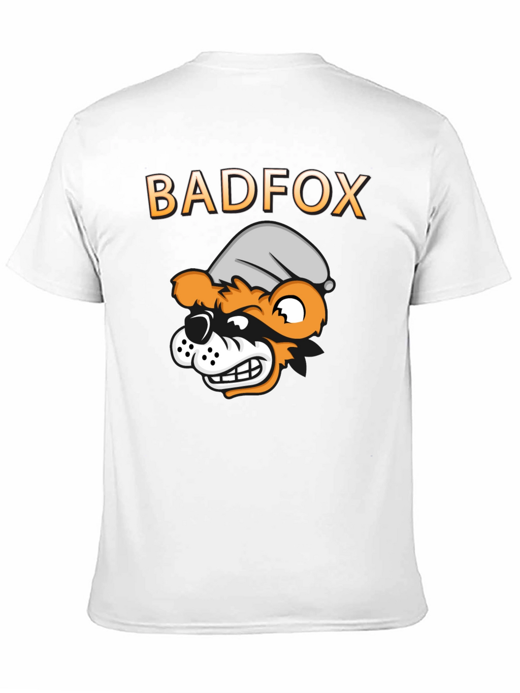 Bad Fox Cartoon Graphic Print T-Shirt