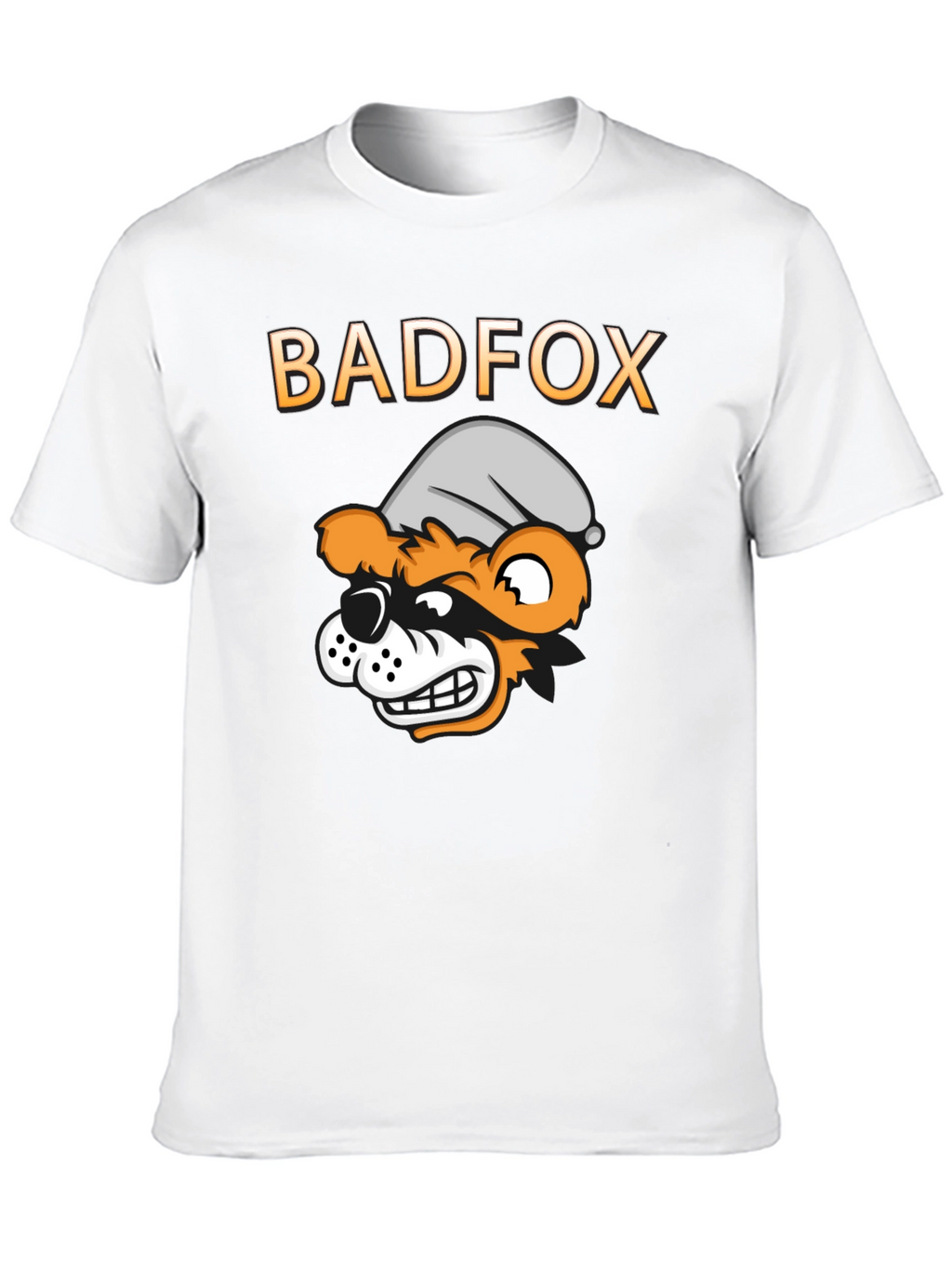 Bad Fox Cartoon Graphic Print T-Shirt
