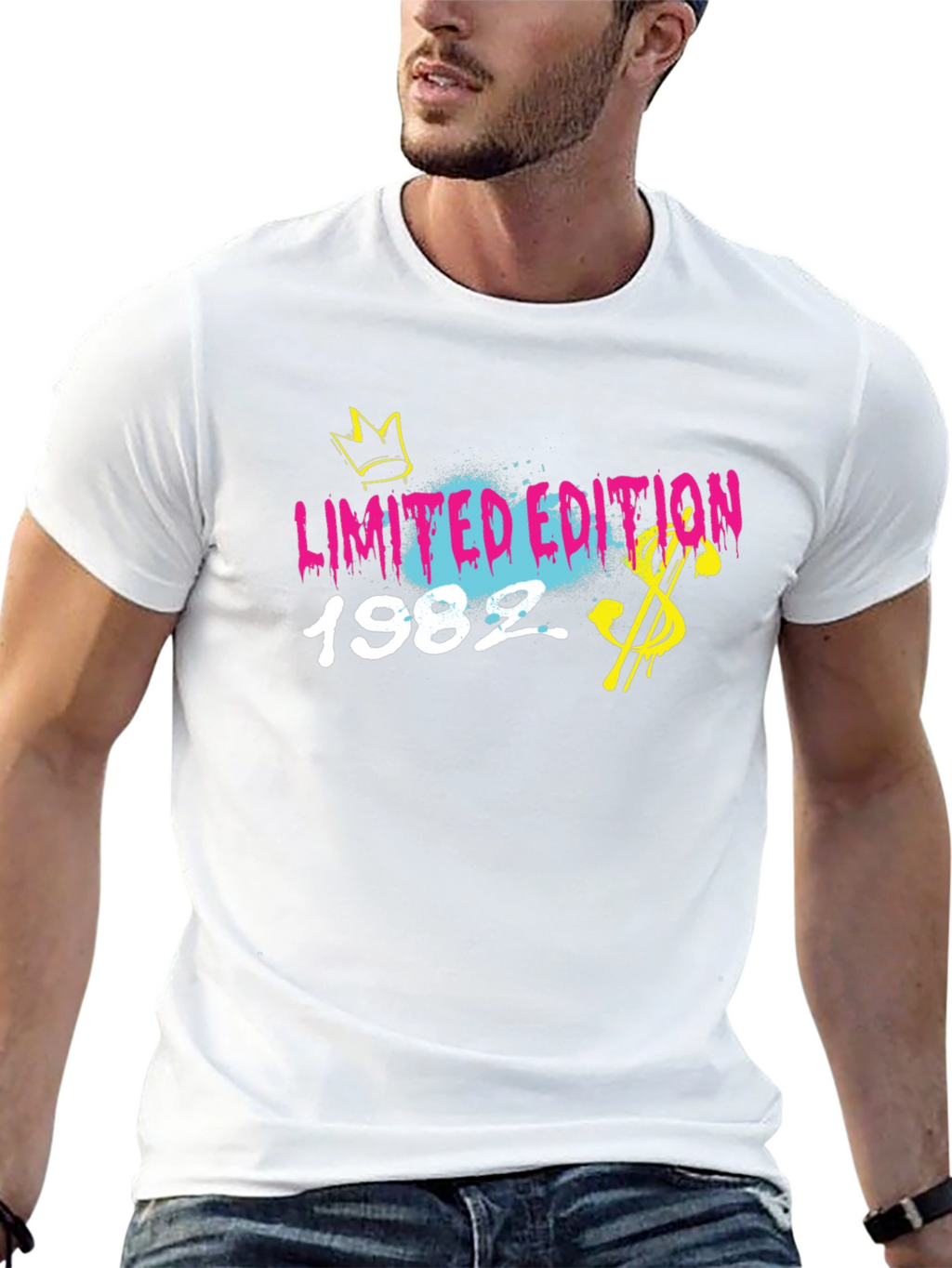 Limited Edition 1982 Black Graphic T-Shirt
