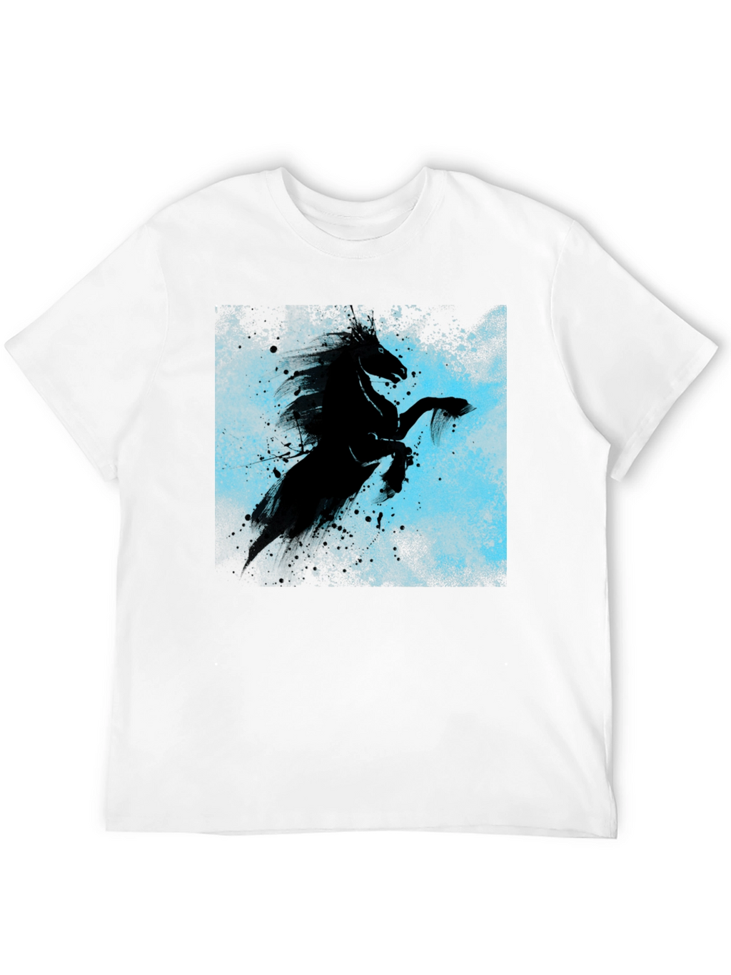 Black Horse Graphic Tee - Unique Style