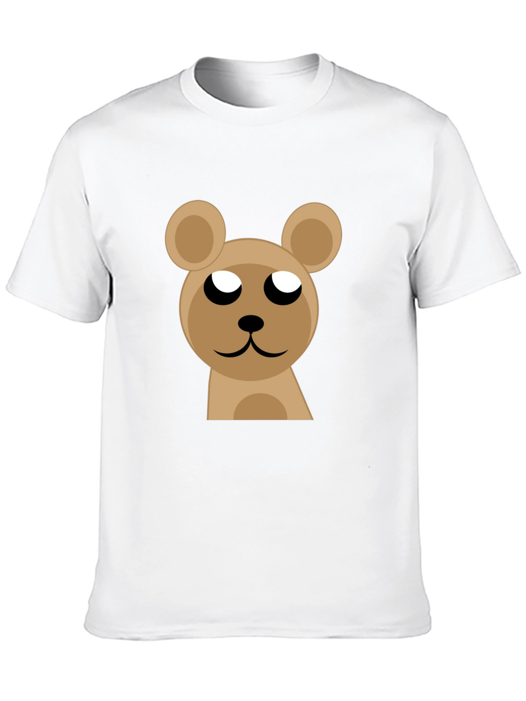 Cute Bear Graphic Black T-Shirt