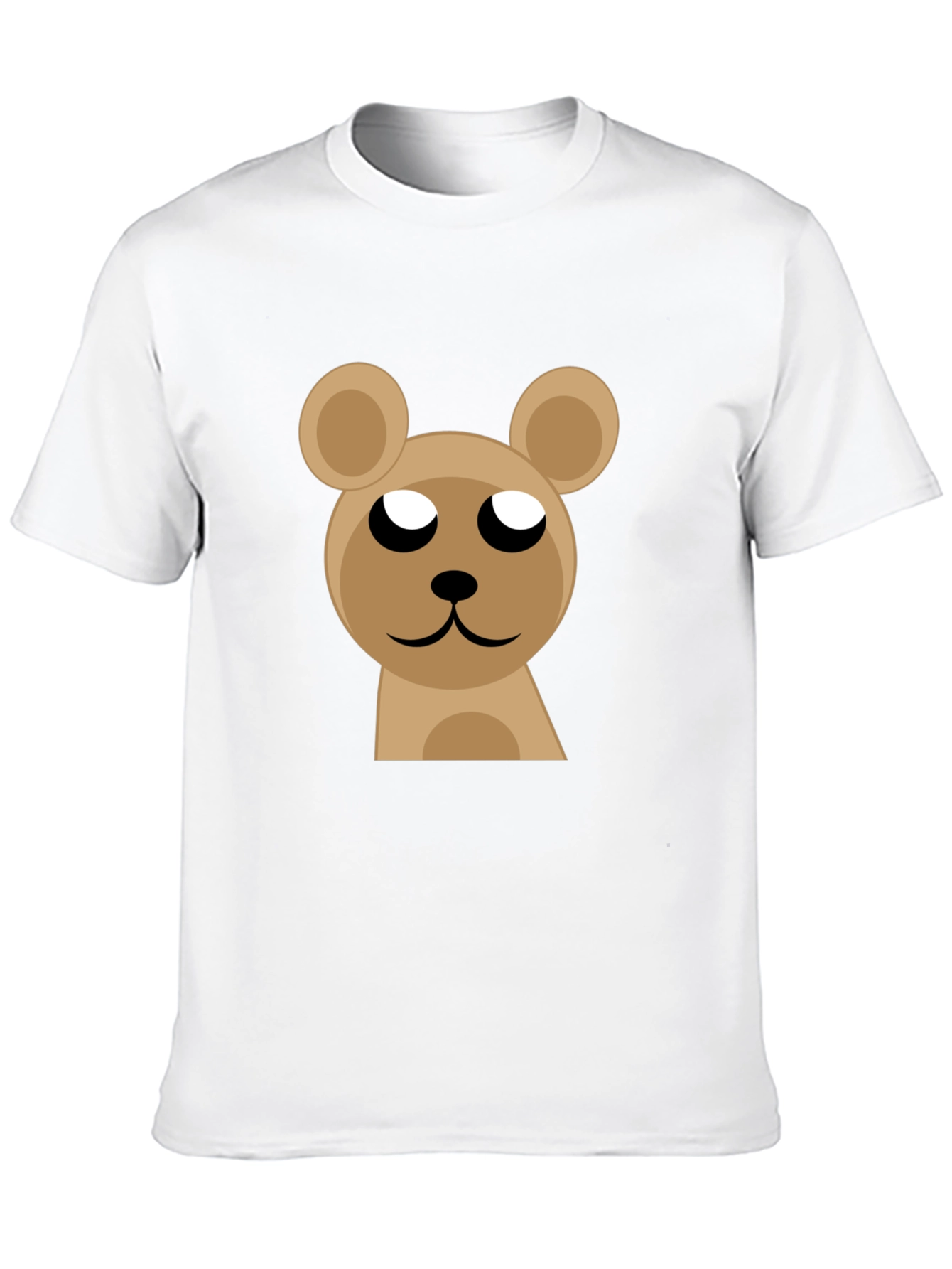 Cute Bear Graphic Black T-Shirt