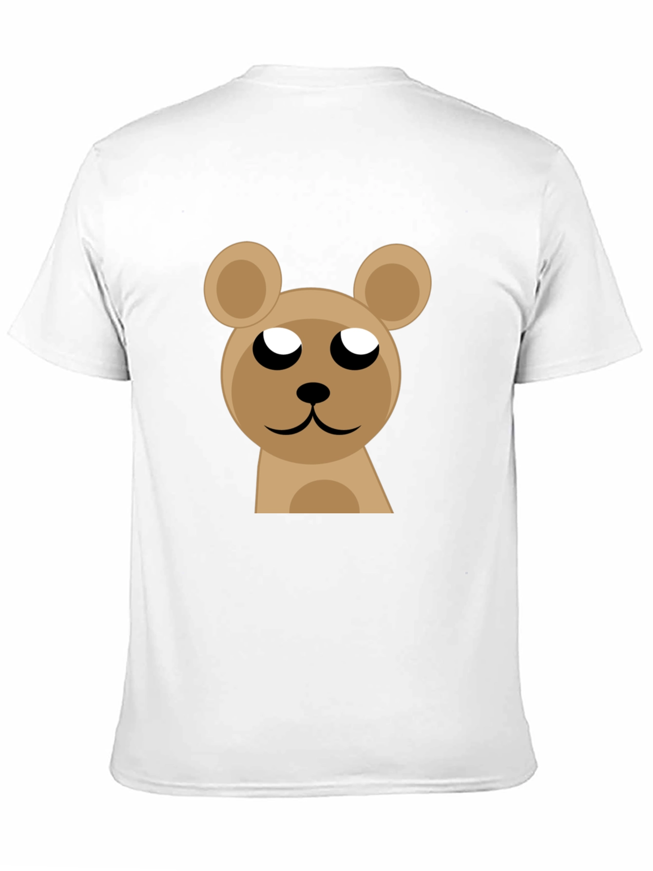 Cute Bear Graphic Black T-Shirt
