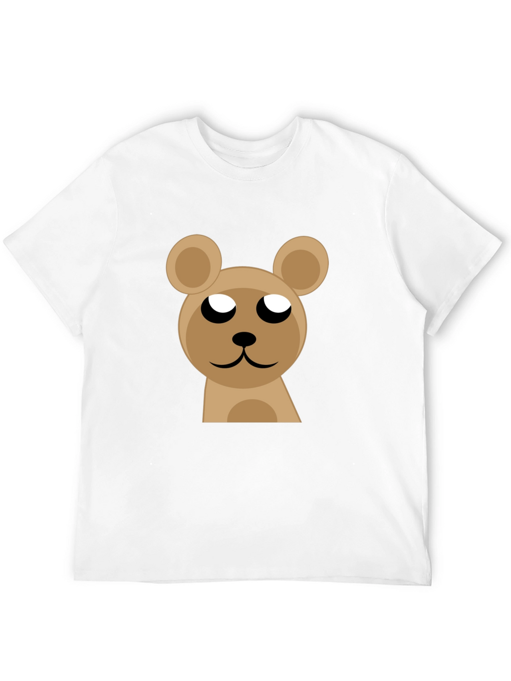 Cute Bear Graphic Black T-Shirt