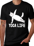 Yoga Life Cat T-Shirt