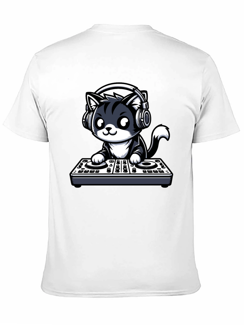 DJ Cat Graphic T-Shirt