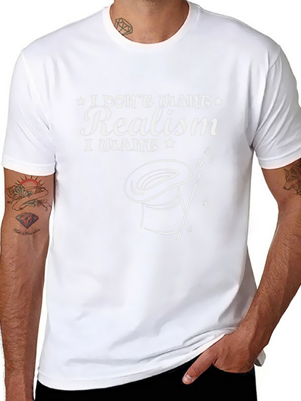 Magical Realism Tee -  I Dont Want Realism T-Shirt