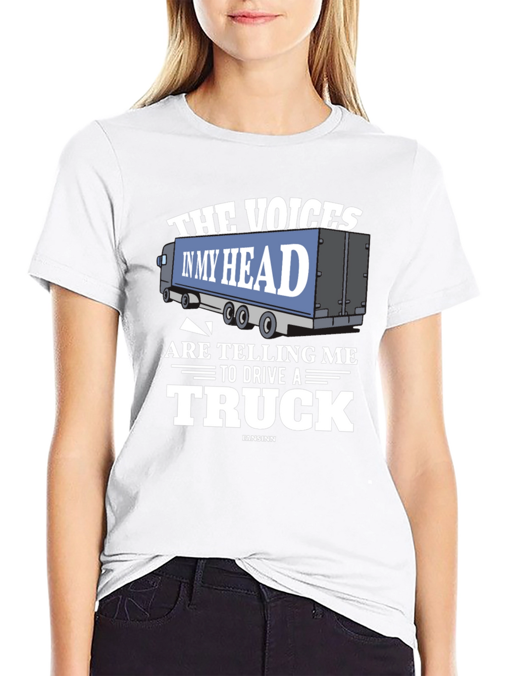 Voices in My Head Trucker T-Shirt