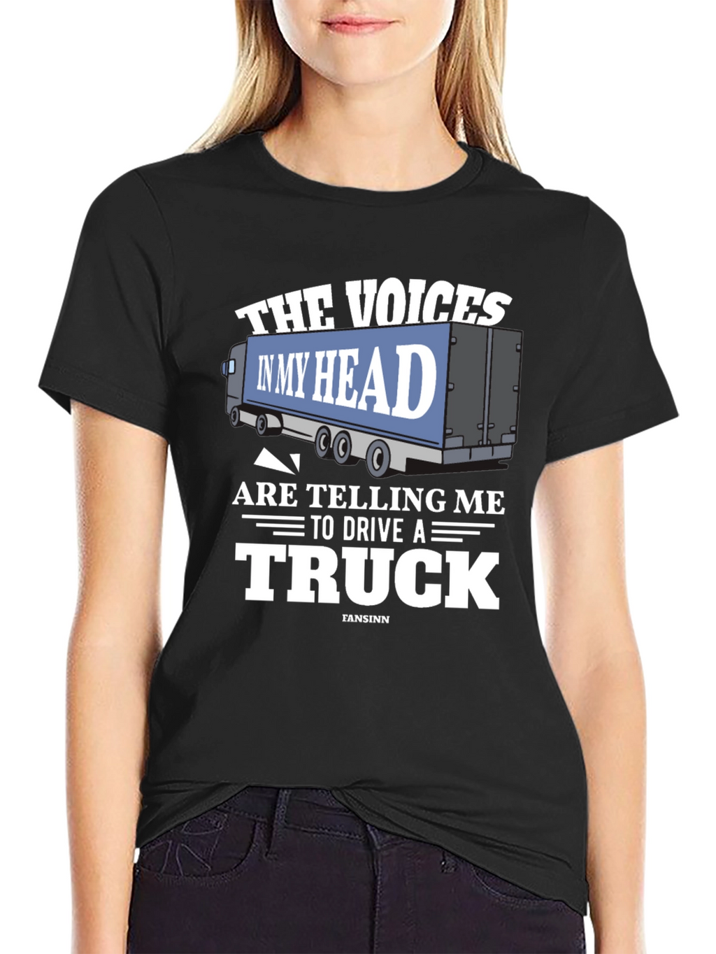 Voices in My Head Trucker T-Shirt