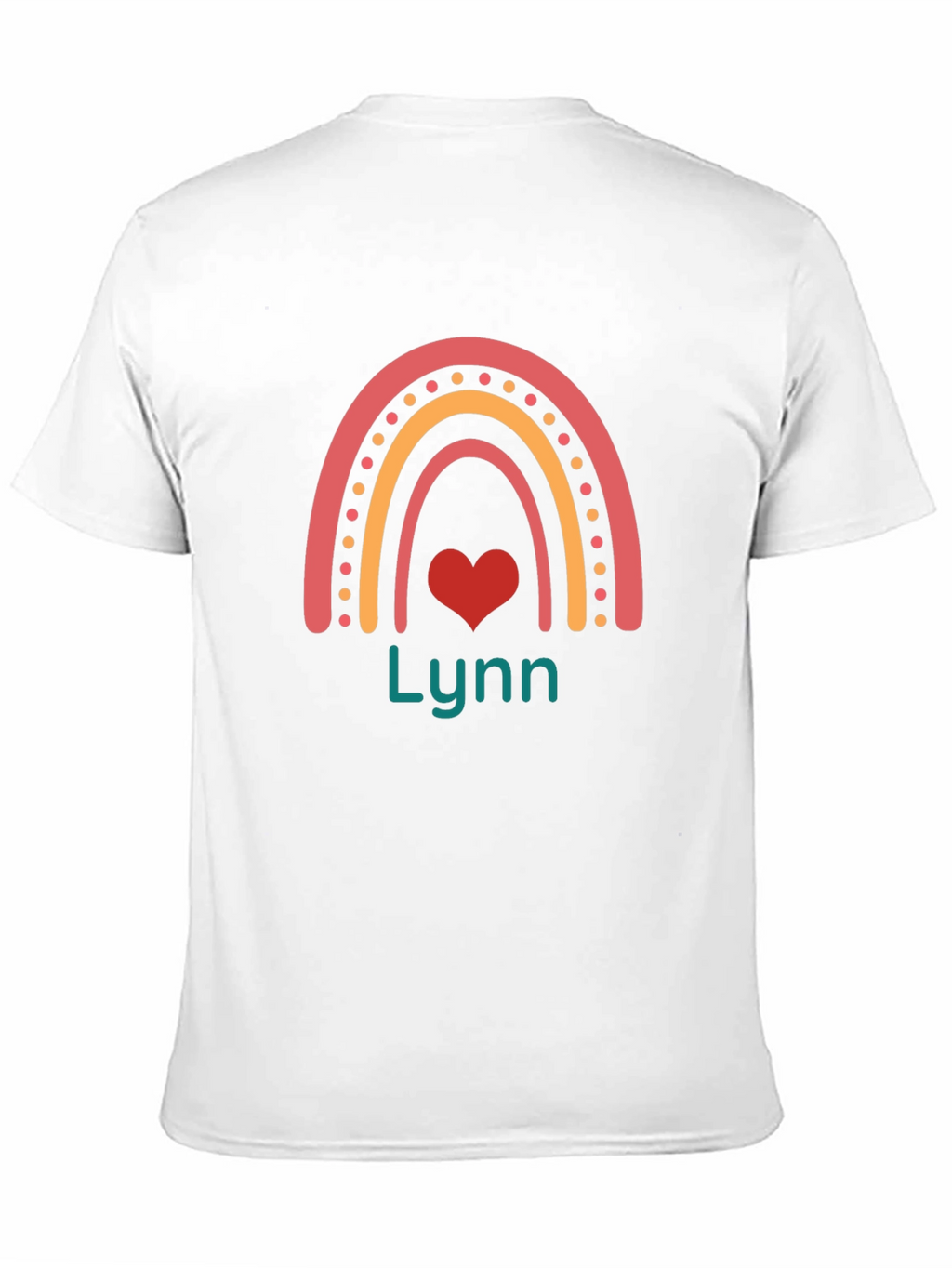 Lynn Rainbow Heart Graphic T-Shirt
