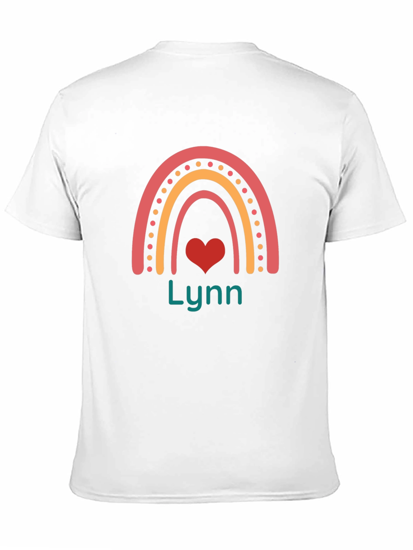 Lynn Rainbow Heart Graphic T-Shirt