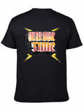 Faster Music Time Graphic Black T-Shirt