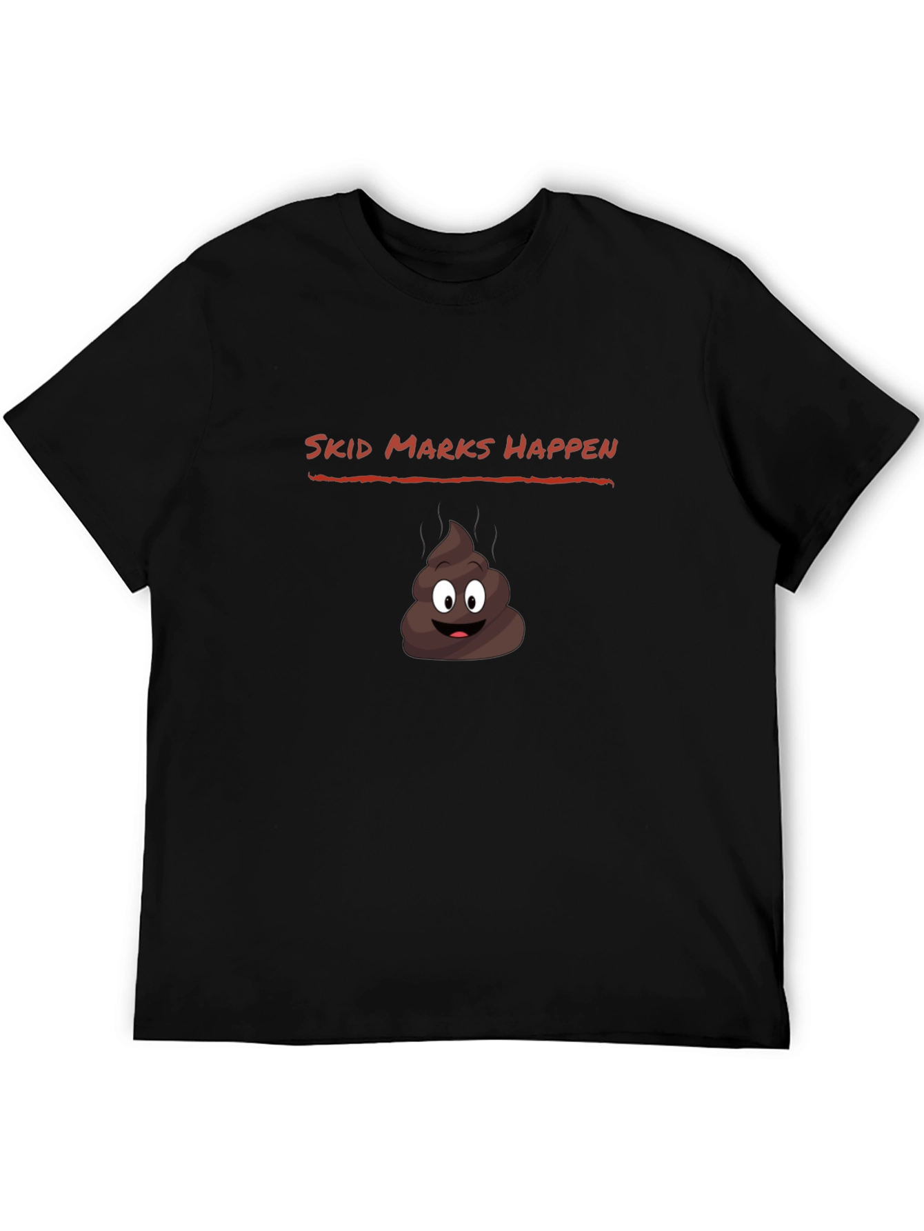 Skid Marks Happen Funny Graphic Tee