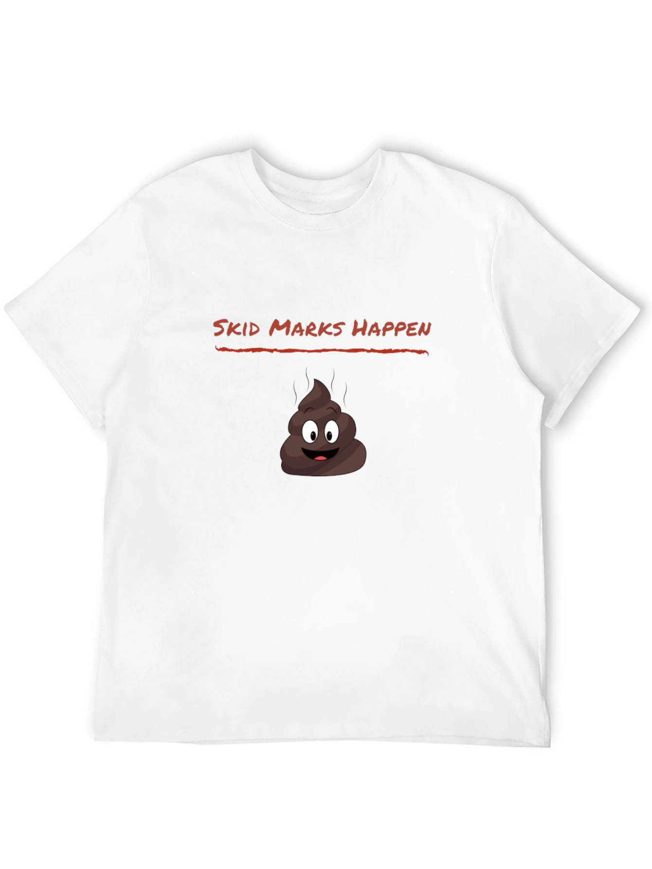Skid Marks Happen Funny Graphic Tee