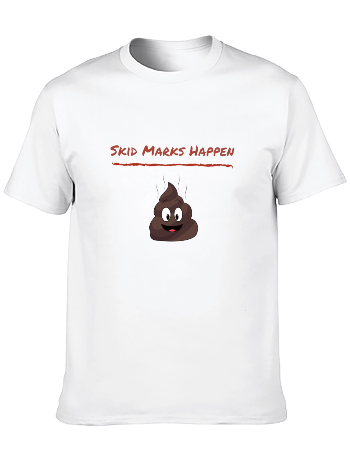 Skid Marks Happen Funny Graphic Tee