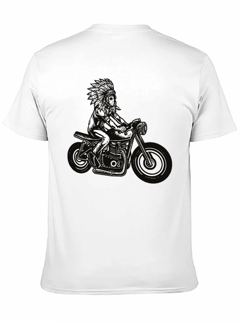 Black Indian Motorcycle Graphic T-Shirt