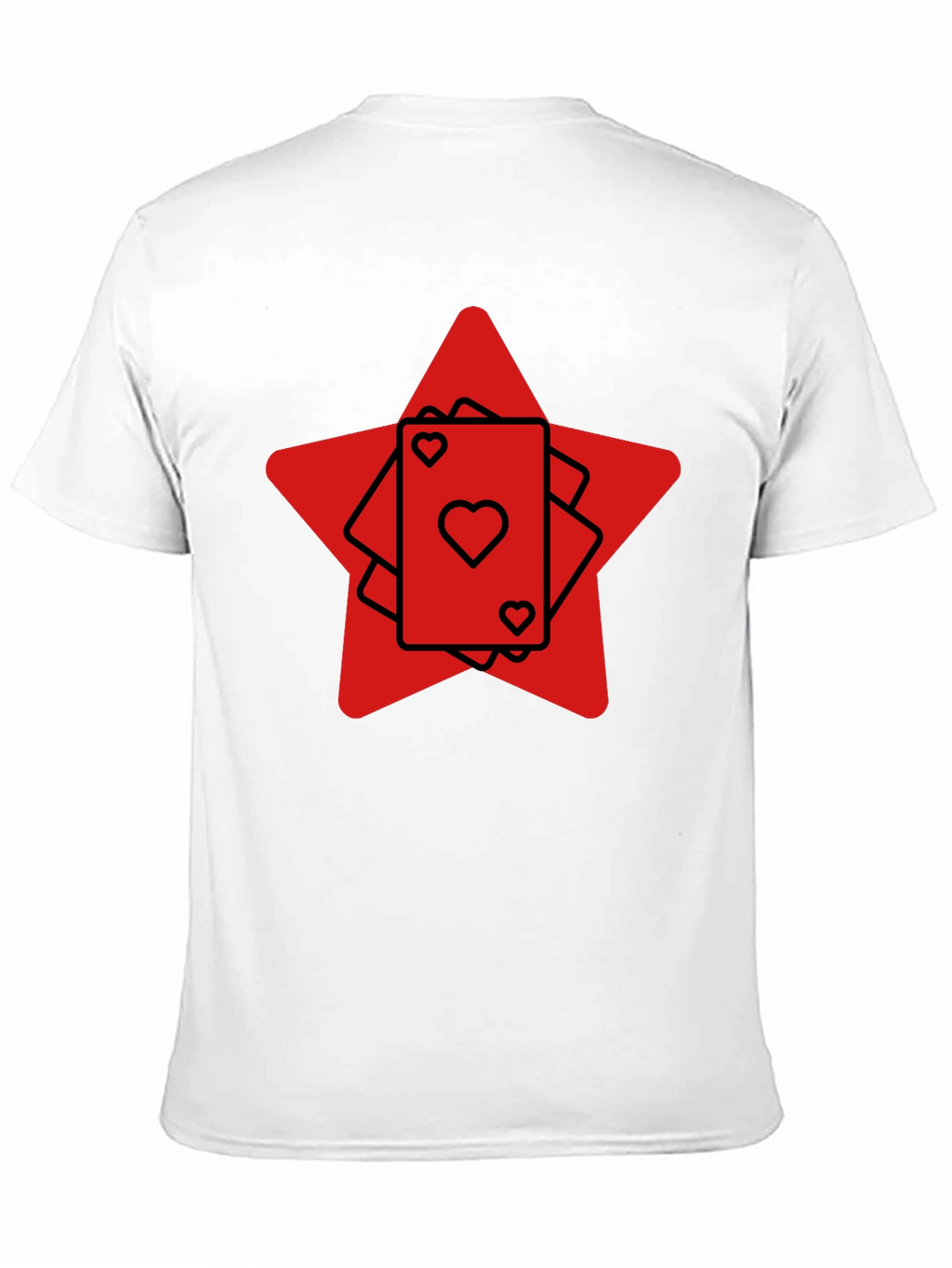 Ace Heart Card Graphic Tee - Black