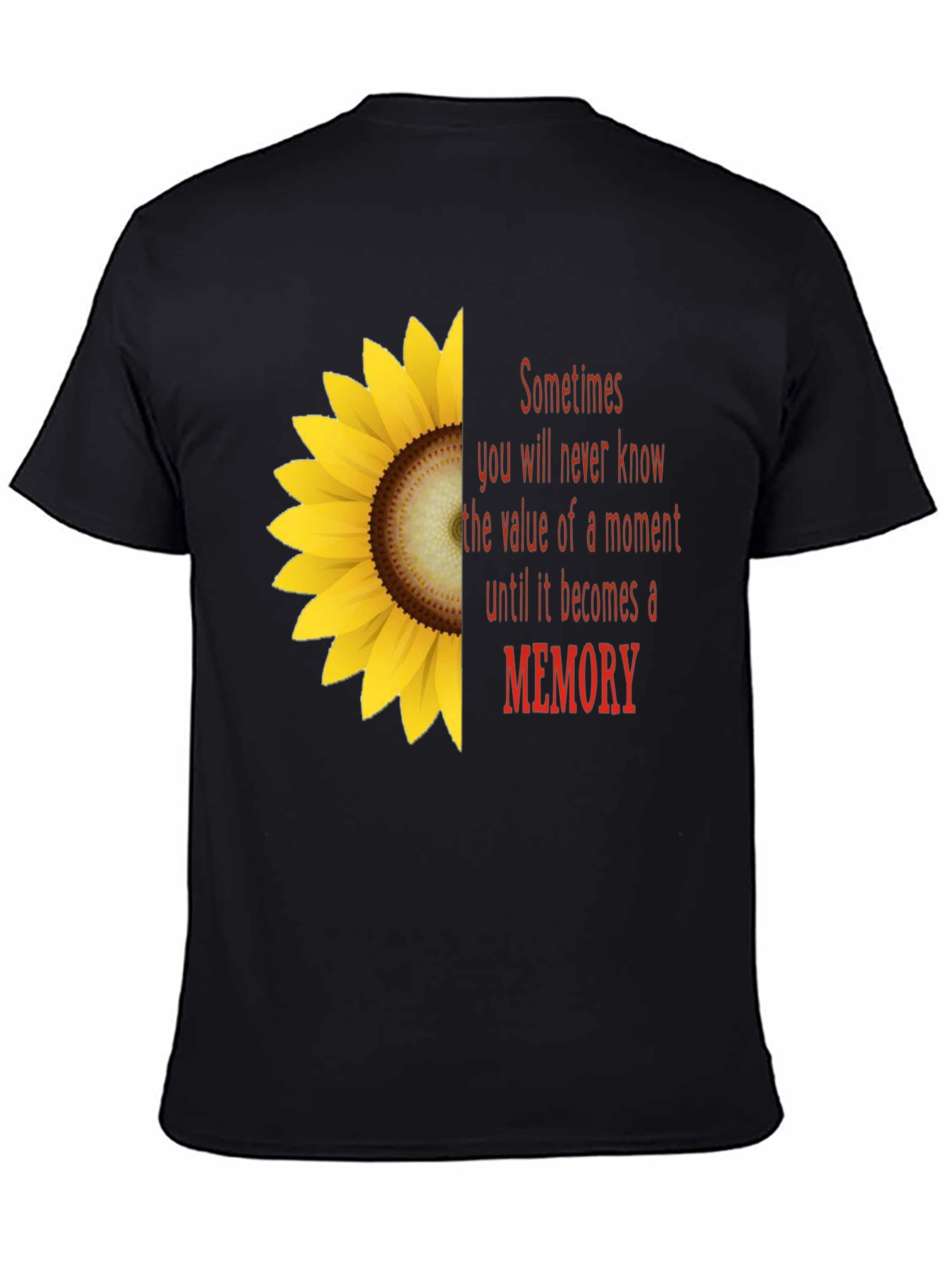 Sunflower Memory T-Shirt - Unisex Soft Cotton Tee