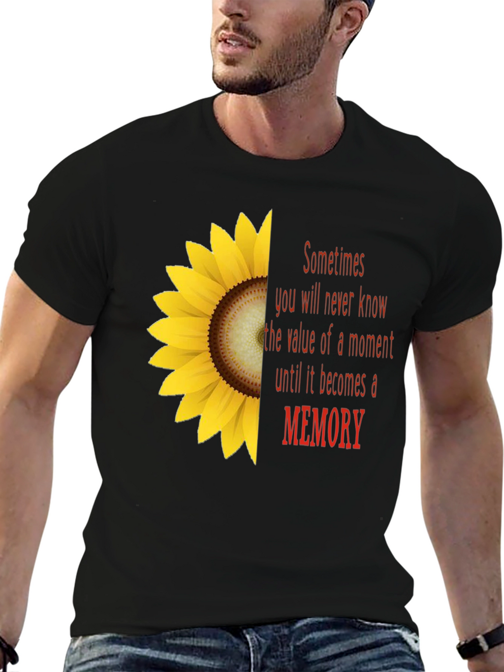 Sunflower Memory T-Shirt - Unisex Soft Cotton Tee